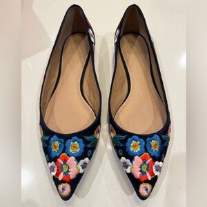 Tory Burch rosemont embroidered ballet